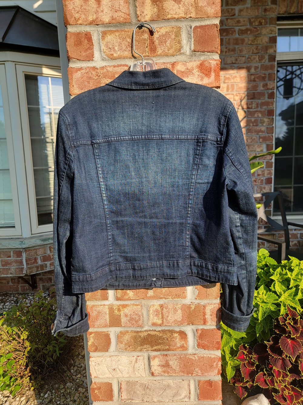 Women's Elle Indigo Blue Denim Jacket - Picture 3 of 8